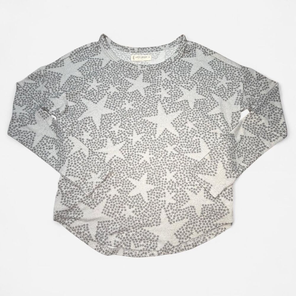 Lucky-brand Women's Grey and Black Shirt